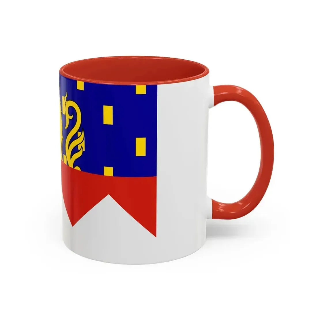 Flag of Jura France 2 - Accent Coffee Mug - Go Mug Yourself