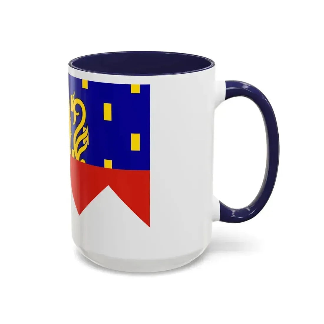 Flag of Jura France 2 - Accent Coffee Mug - Go Mug Yourself