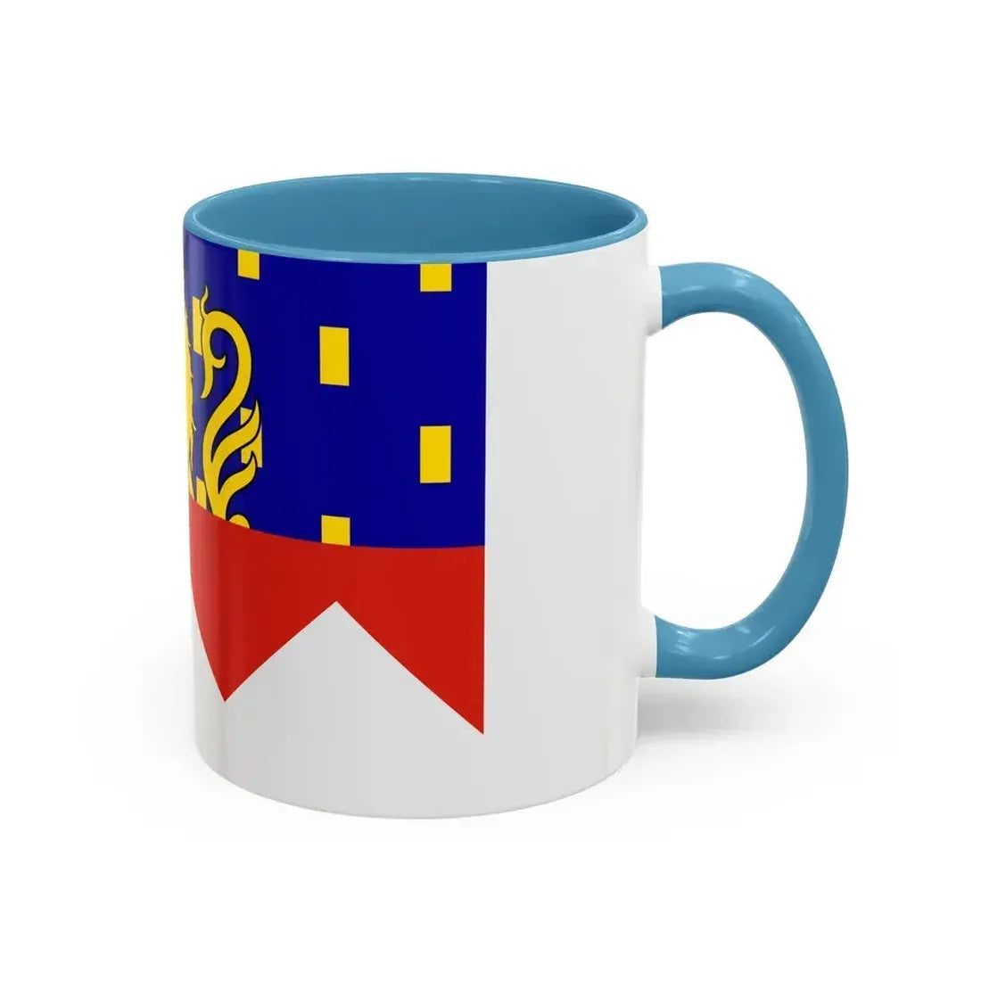 Flag of Jura France 2 - Accent Coffee Mug - Go Mug Yourself