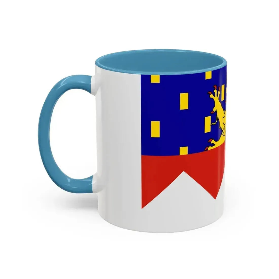 Flag of Jura France 2 - Accent Coffee Mug - Go Mug Yourself