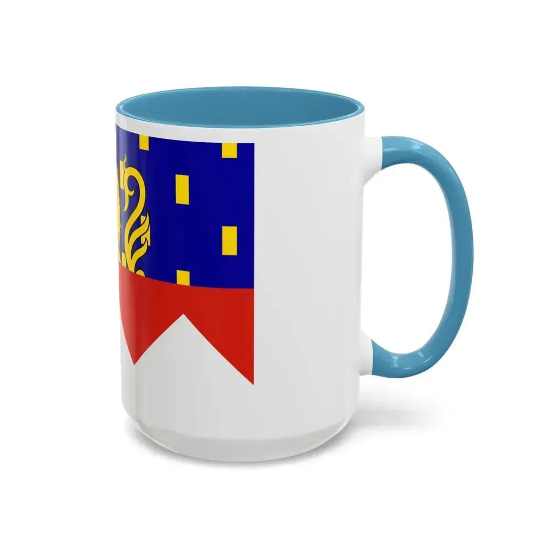 Flag of Jura France 2 - Accent Coffee Mug - Go Mug Yourself