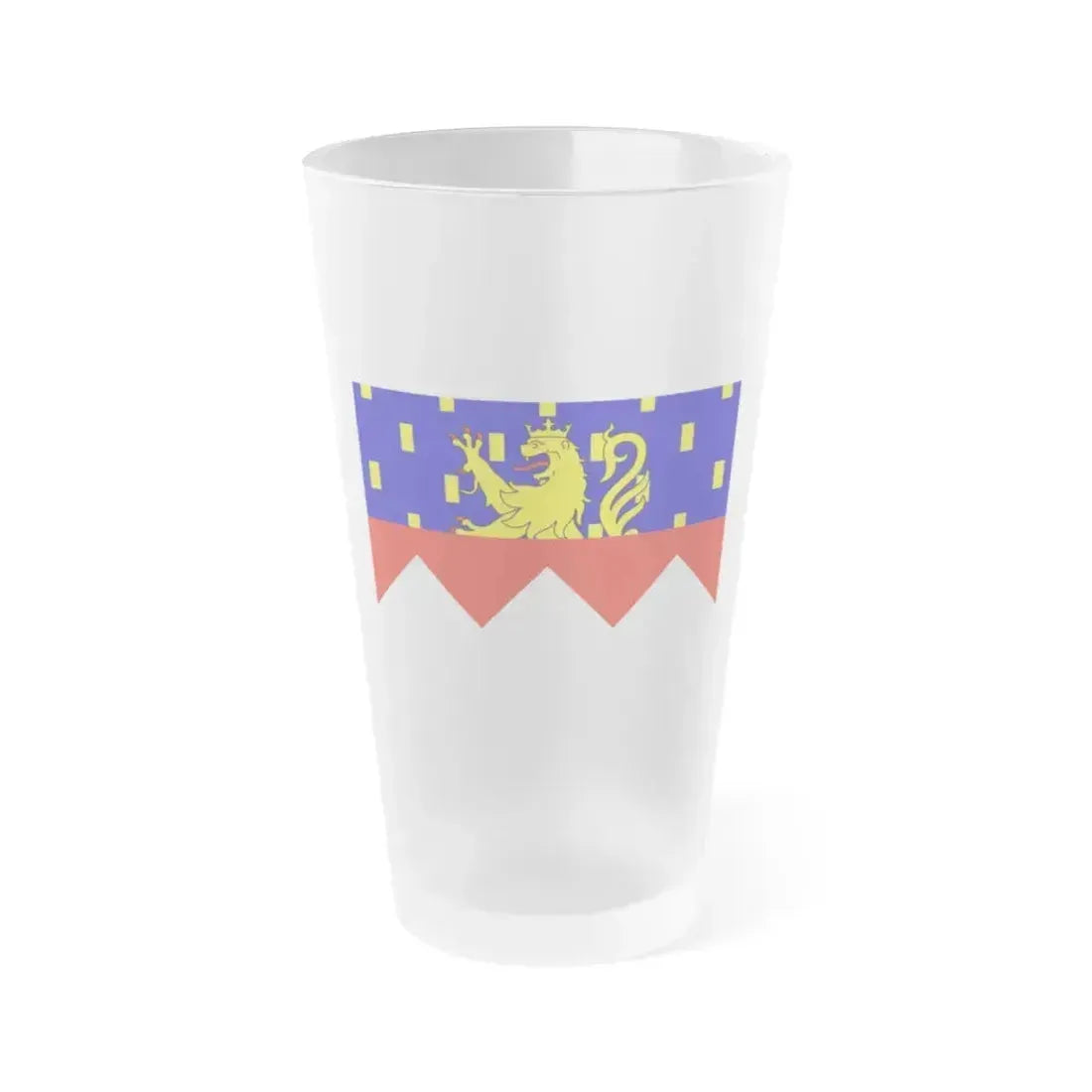 Flag of Jura France 2 - Frosted Pint Glass 16oz 16oz Frosted - Go Mug Yourself