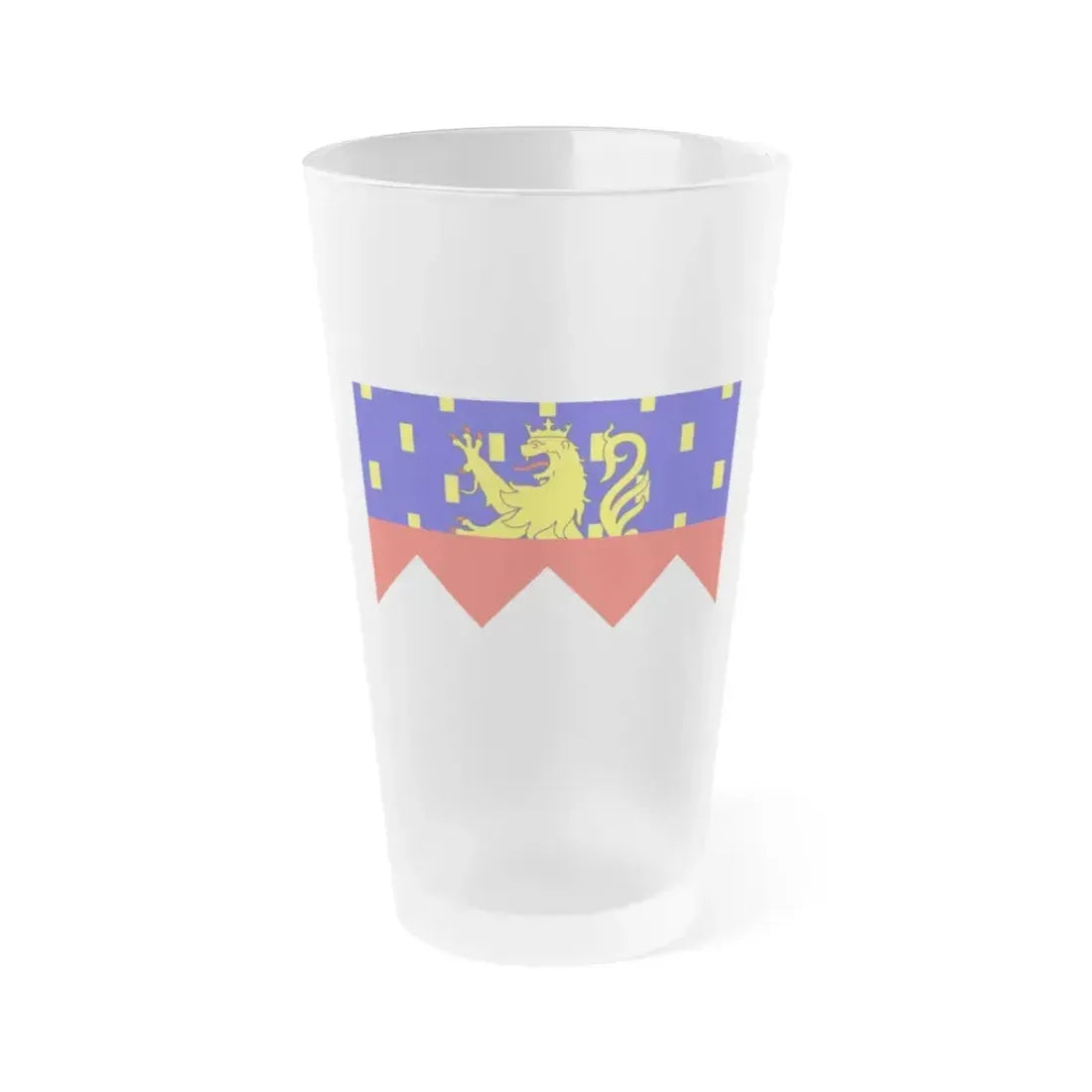 Flag of Jura France 2 - Frosted Pint Glass 16oz 16oz Frosted - Go Mug Yourself