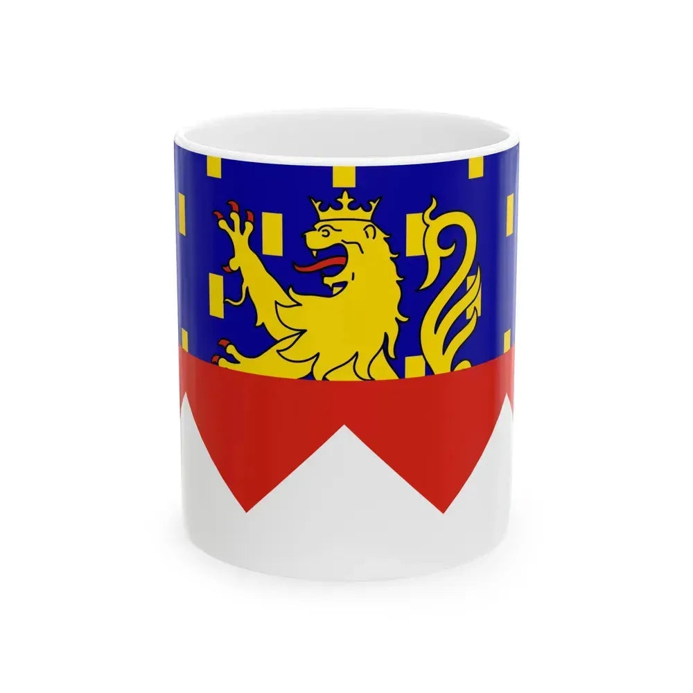Flag of Jura France 2 - White Coffee Mug 11oz - Go Mug Yourself