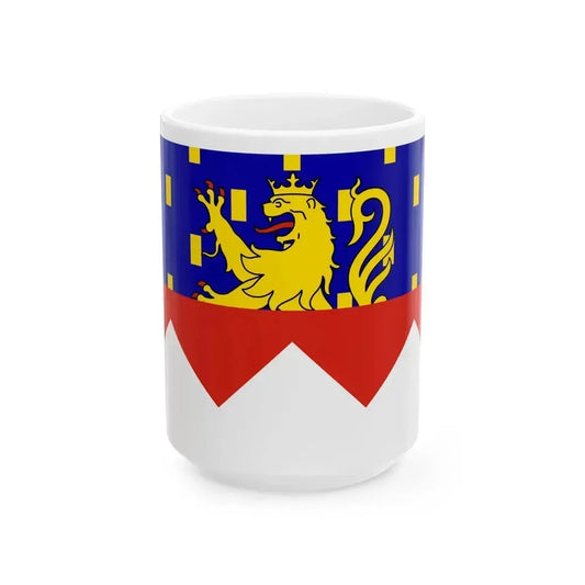 Flag of Jura France 2 - White Coffee Mug 15oz - Go Mug Yourself