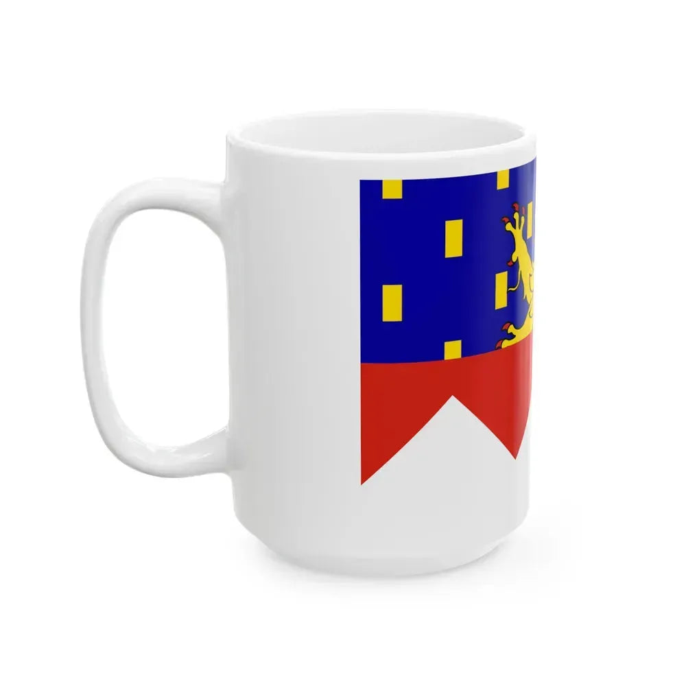 Flag of Jura France 2 - White Coffee Mug - Go Mug Yourself