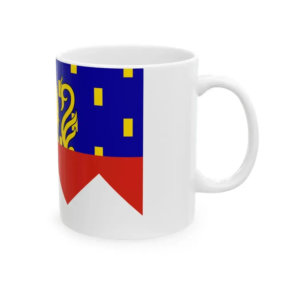 Flag of Jura France 2 - White Coffee Mug - Go Mug Yourself