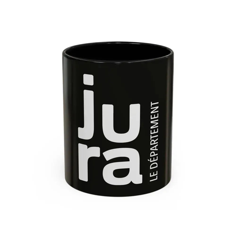 Flag of Jura France - Accent Coffee Mug 11oz Black - Go Mug Yourself