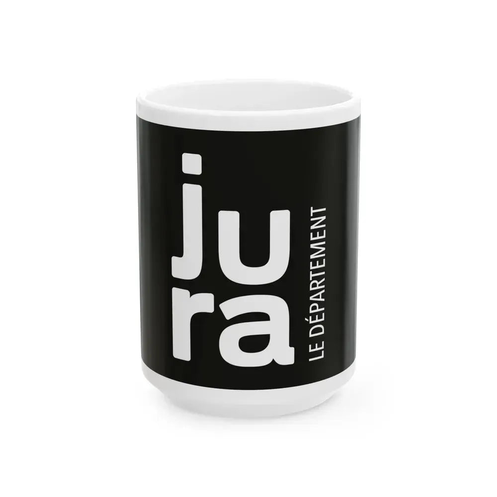 Flag of Jura France - White Coffee Mug 15oz - Go Mug Yourself