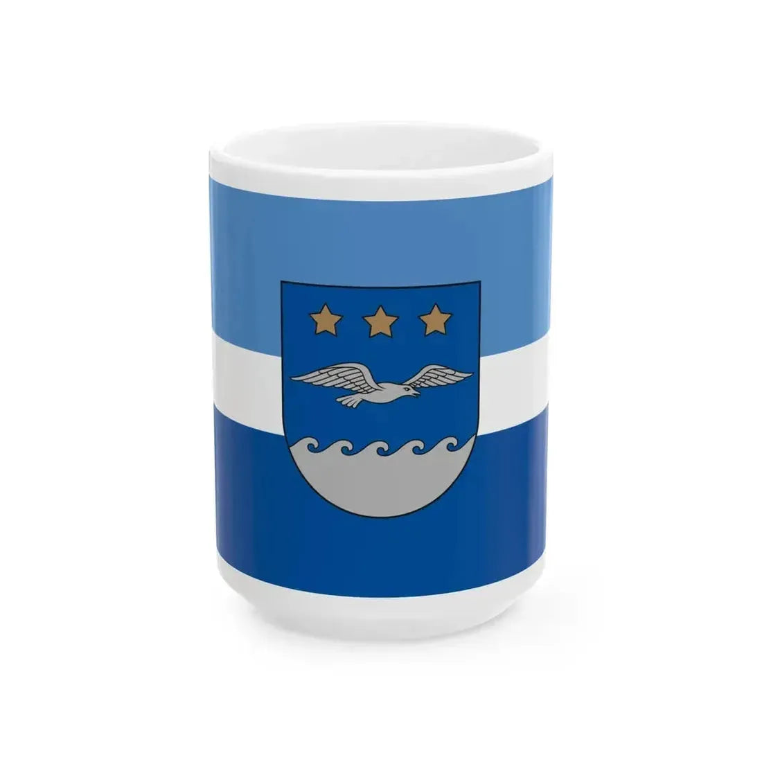 Flag of Jurmala (Latvia) White Coffee Mug 15oz - Go Mug Yourself