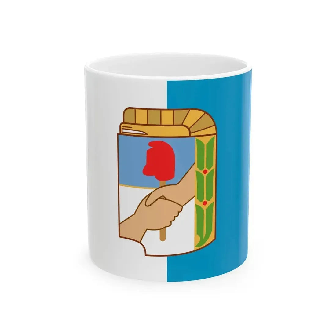 Flag of Justicialist Party (Argentina) White Coffee Mug 11oz - Go Mug Yourself