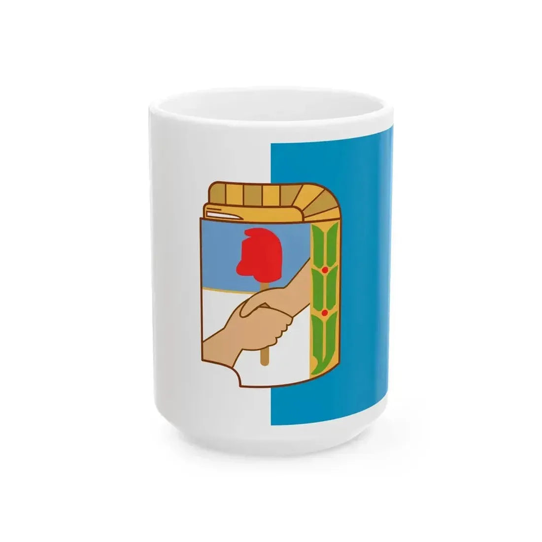 Flag of Justicialist Party (Argentina) White Coffee Mug 15oz - Go Mug Yourself