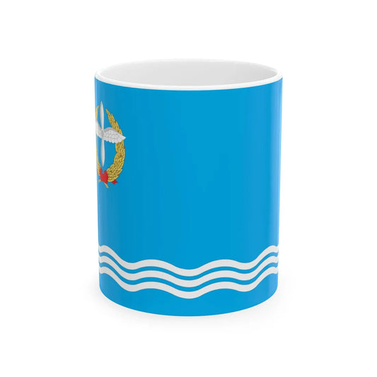 Flag of Kacha Sevastopol (Ukraine) White Coffee Mug 11oz - Go Mug Yourself