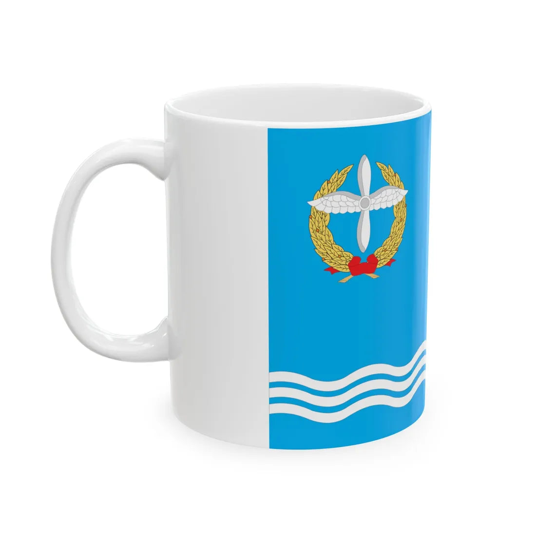 Flag of Kacha Sevastopol (Ukraine) White Coffee Mug - Go Mug Yourself