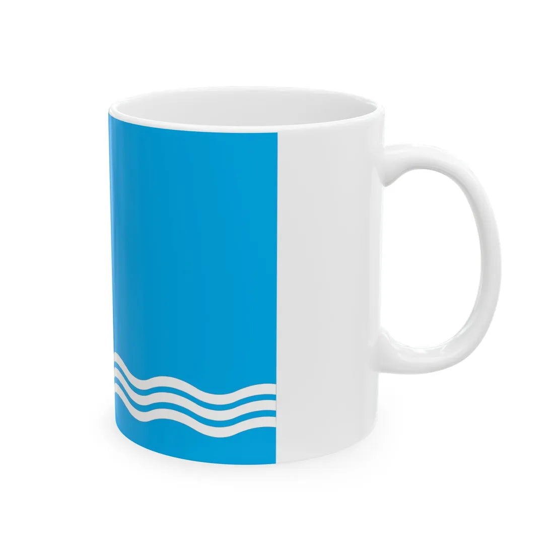 Flag of Kacha Sevastopol (Ukraine) White Coffee Mug - Go Mug Yourself