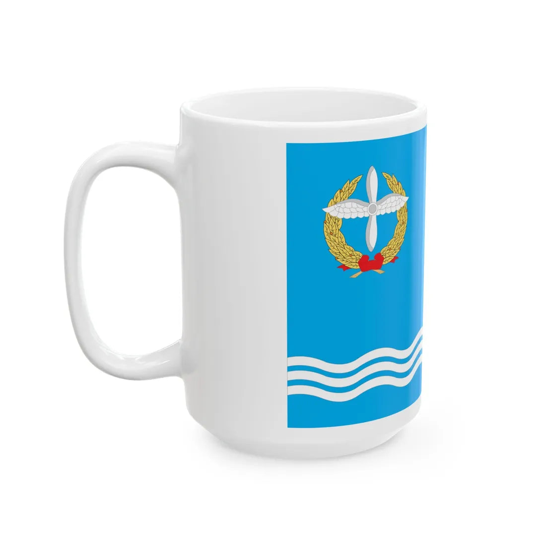 Flag of Kacha Sevastopol (Ukraine) White Coffee Mug - Go Mug Yourself