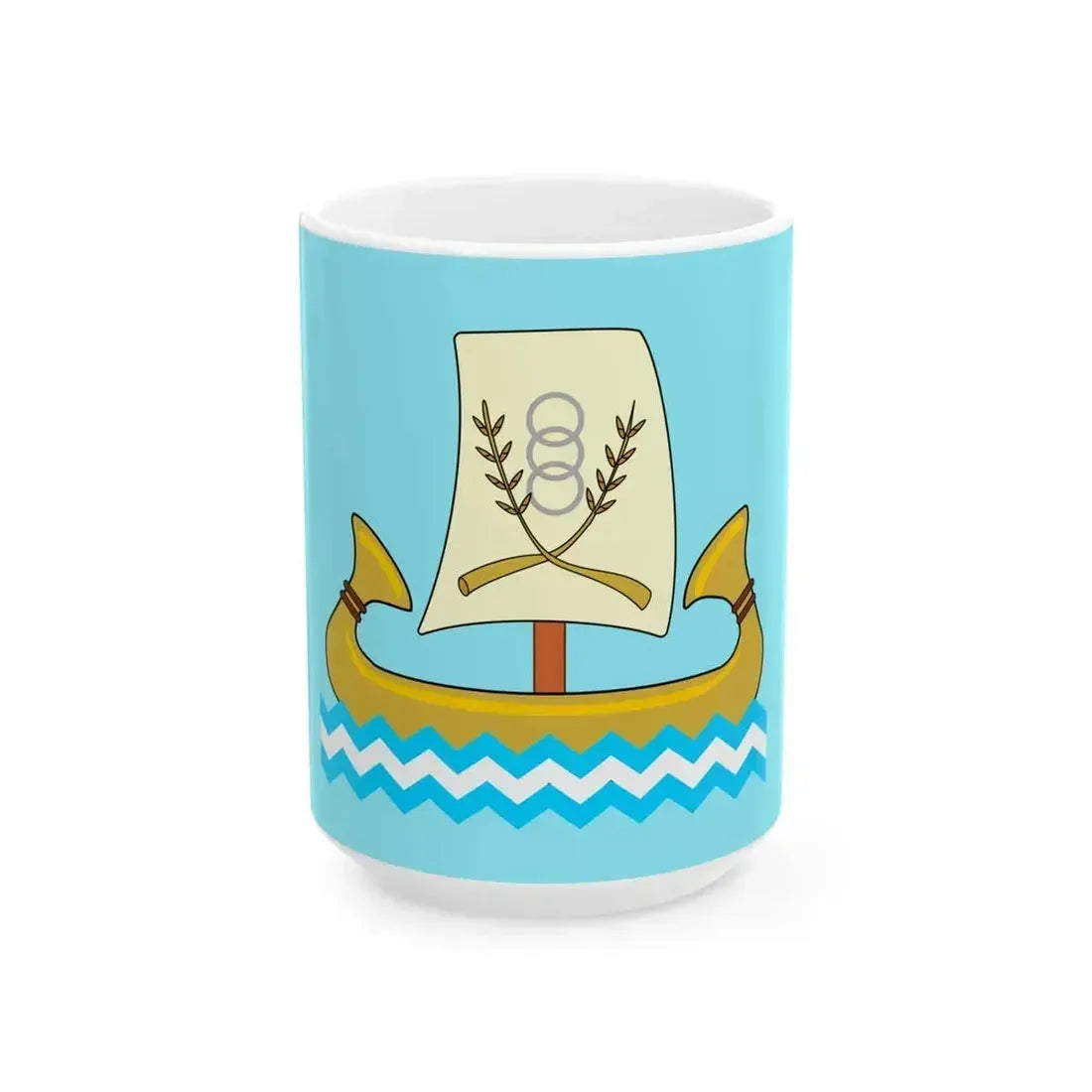 Flag of Kafr El-Sheikh Governorate (Egypt) White Coffee Mug 15oz - Go Mug Yourself