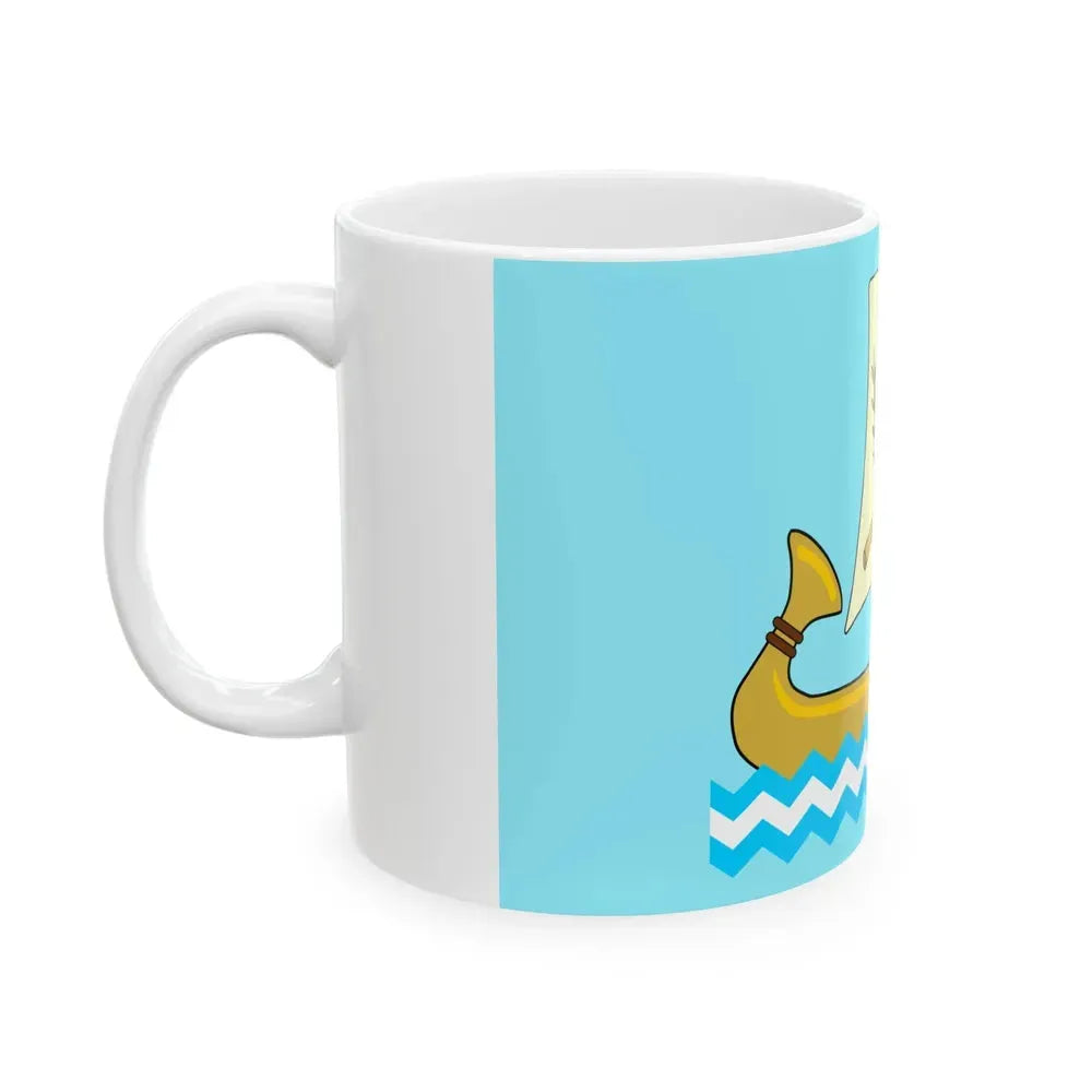 Flag of Kafr El-Sheikh Governorate (Egypt) White Coffee Mug - Go Mug Yourself