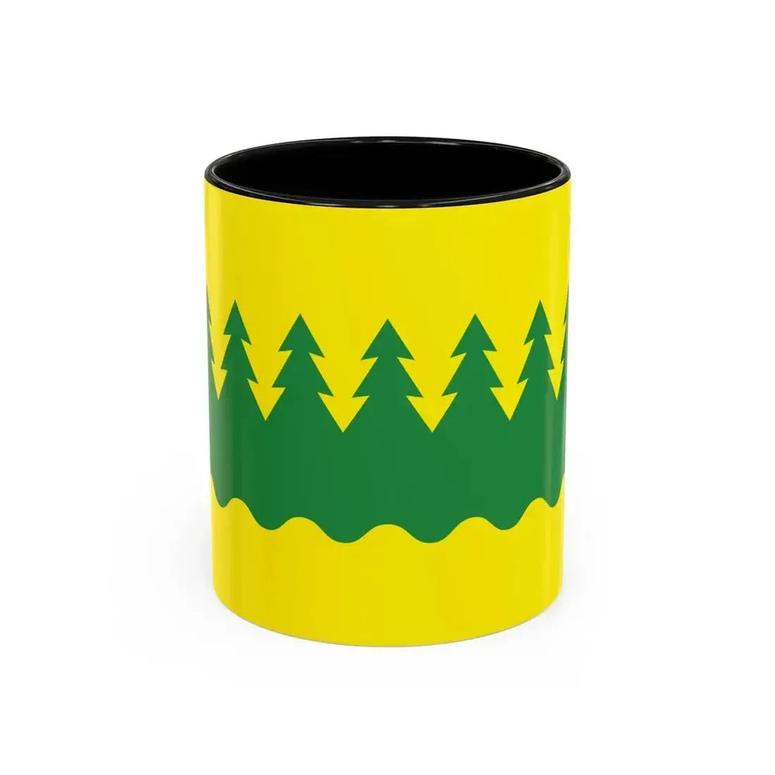 Flag of Kainuu Finland - Accent Coffee Mug 11oz Black - Go Mug Yourself