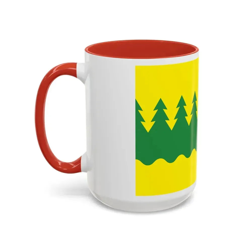 Flag of Kainuu Finland - Accent Coffee Mug - Go Mug Yourself