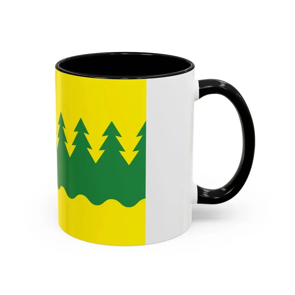 Flag of Kainuu Finland - Accent Coffee Mug - Go Mug Yourself