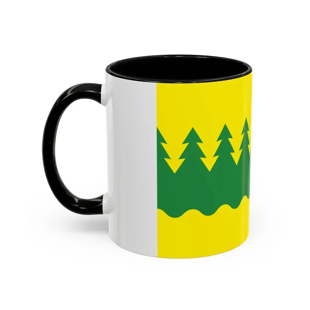 Flag of Kainuu Finland - Accent Coffee Mug - Go Mug Yourself