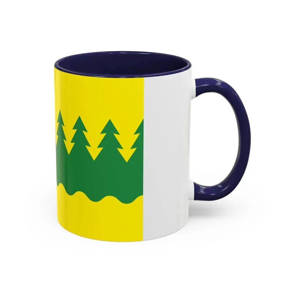 Flag of Kainuu Finland - Accent Coffee Mug - Go Mug Yourself