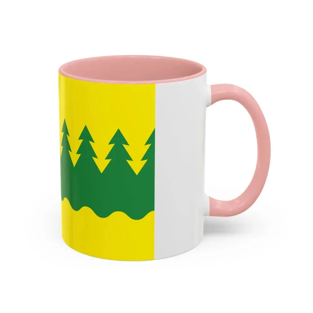 Flag of Kainuu Finland - Accent Coffee Mug - Go Mug Yourself