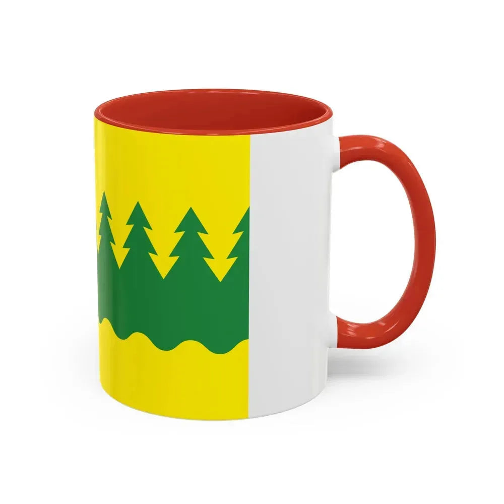 Flag of Kainuu Finland - Accent Coffee Mug - Go Mug Yourself