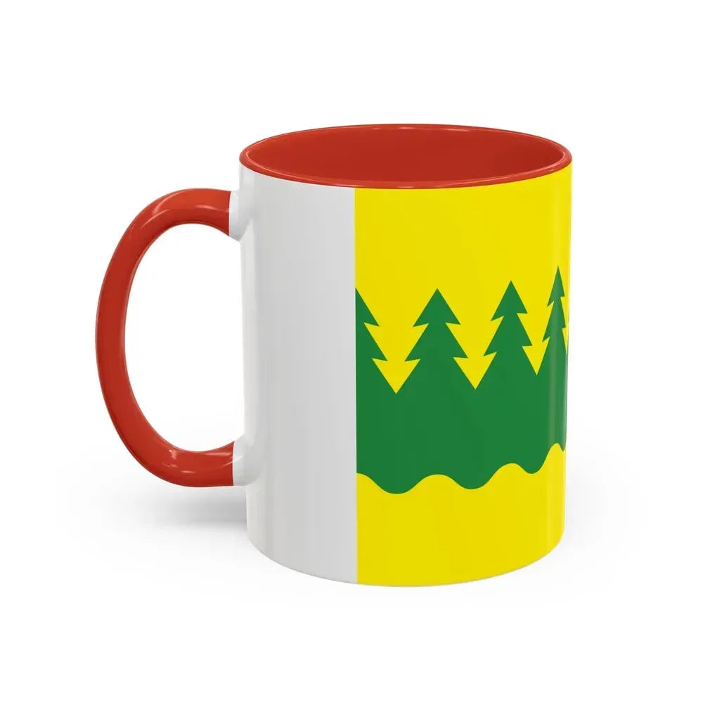 Flag of Kainuu Finland - Accent Coffee Mug - Go Mug Yourself