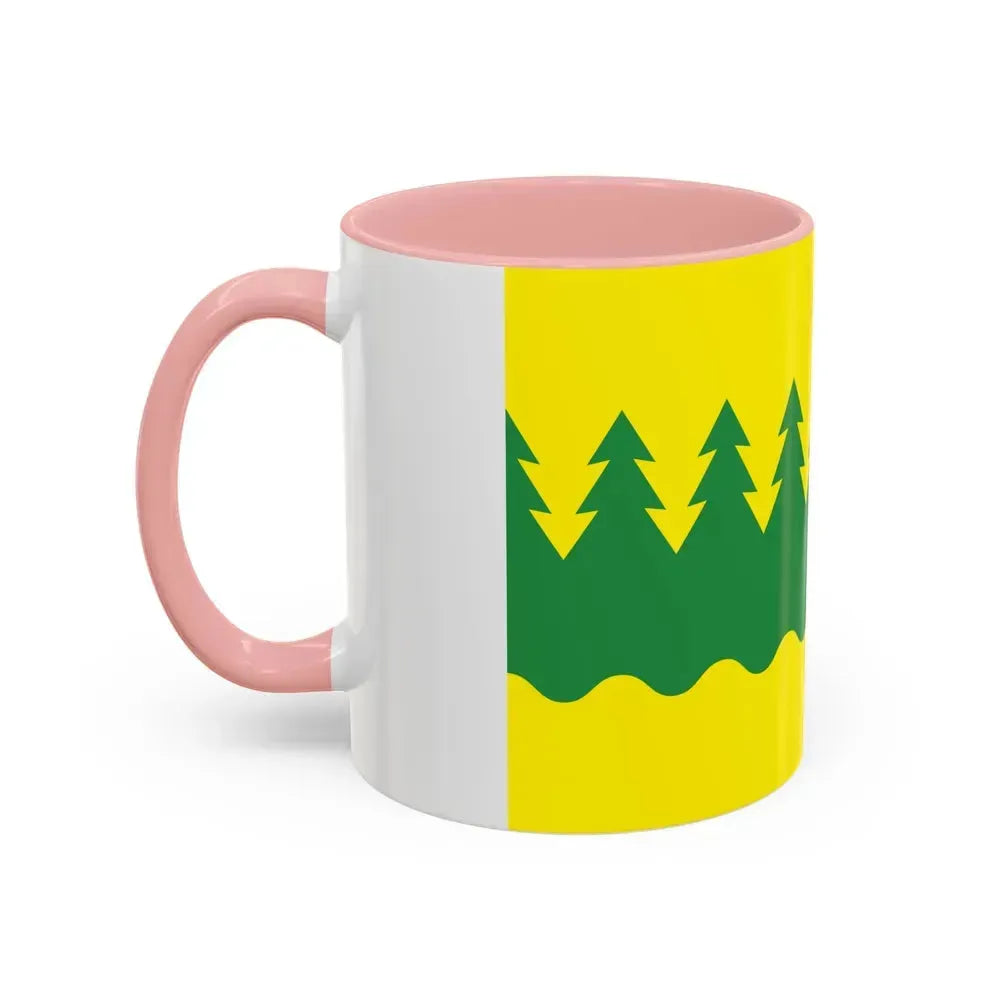 Flag of Kainuu Finland - Accent Coffee Mug - Go Mug Yourself