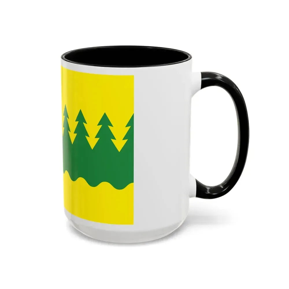 Flag of Kainuu Finland - Accent Coffee Mug - Go Mug Yourself
