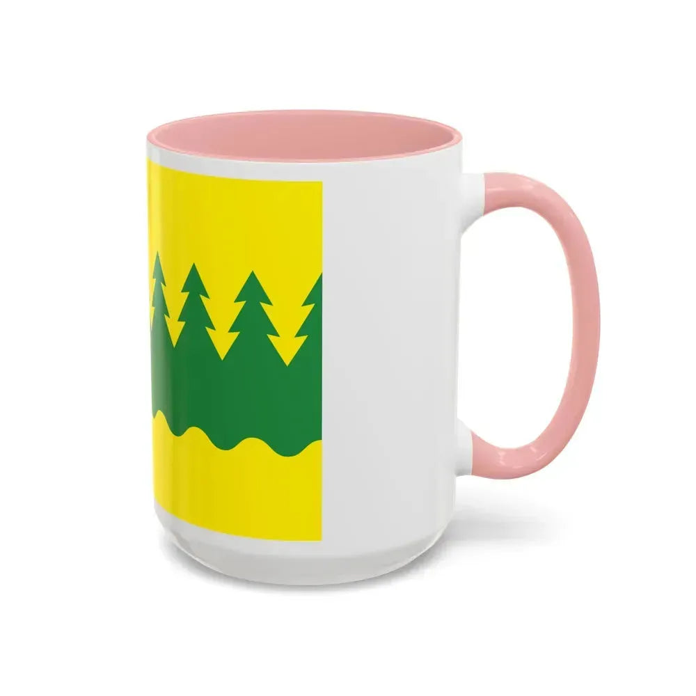 Flag of Kainuu Finland - Accent Coffee Mug - Go Mug Yourself