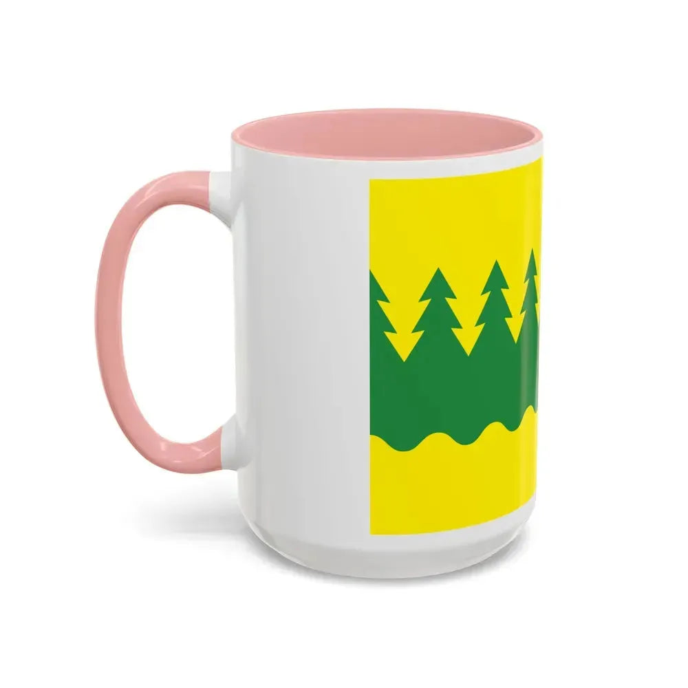 Flag of Kainuu Finland - Accent Coffee Mug - Go Mug Yourself