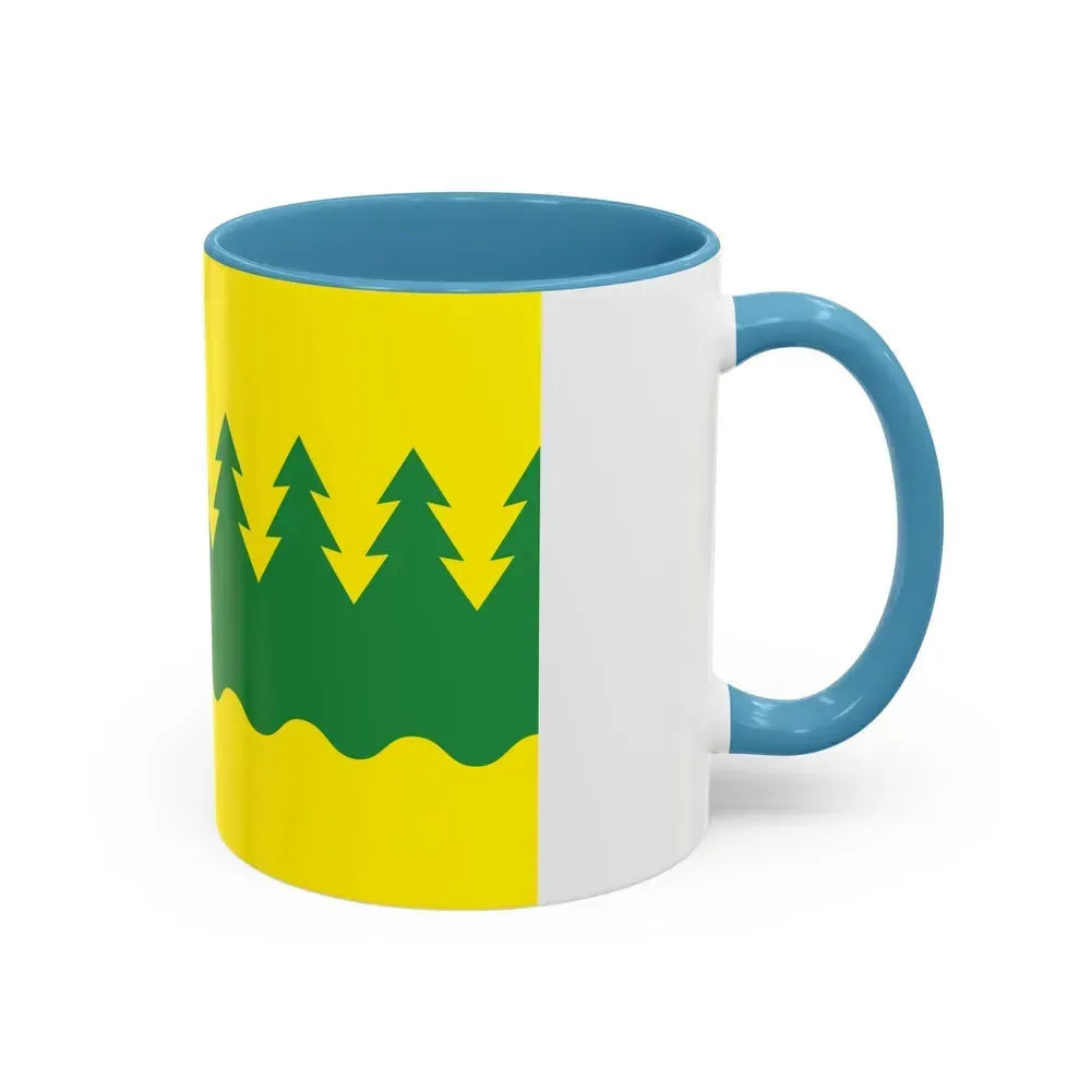 Flag of Kainuu Finland - Accent Coffee Mug - Go Mug Yourself