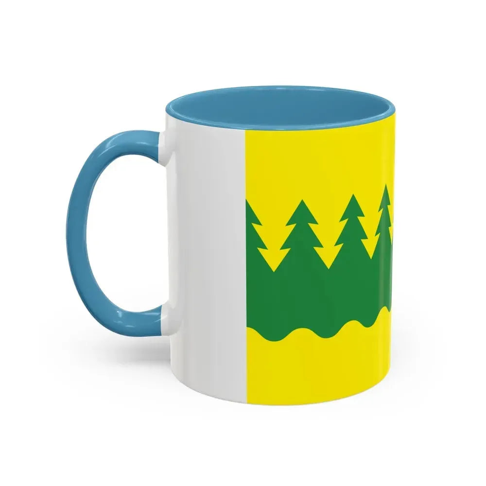 Flag of Kainuu Finland - Accent Coffee Mug - Go Mug Yourself