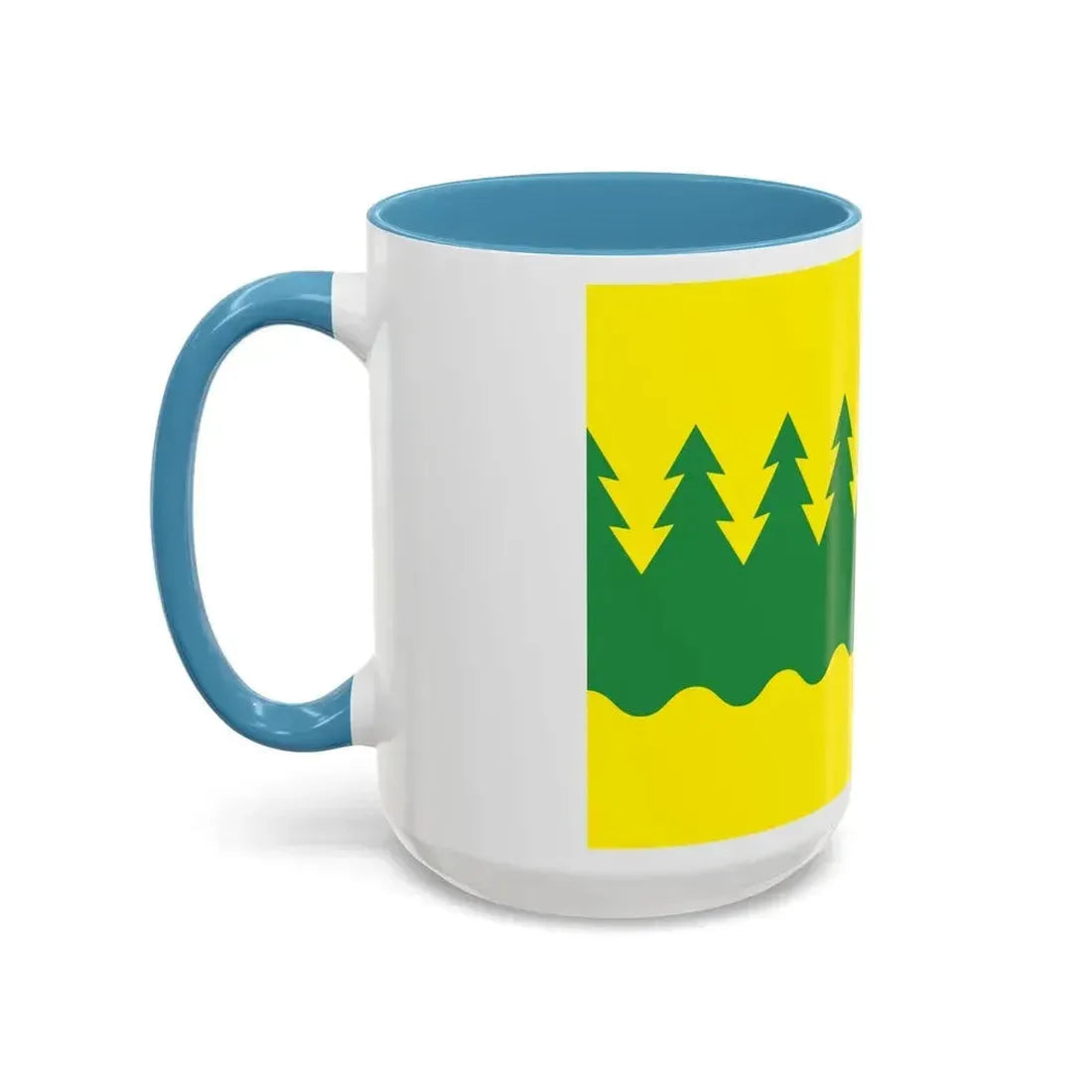 Flag of Kainuu Finland - Accent Coffee Mug - Go Mug Yourself