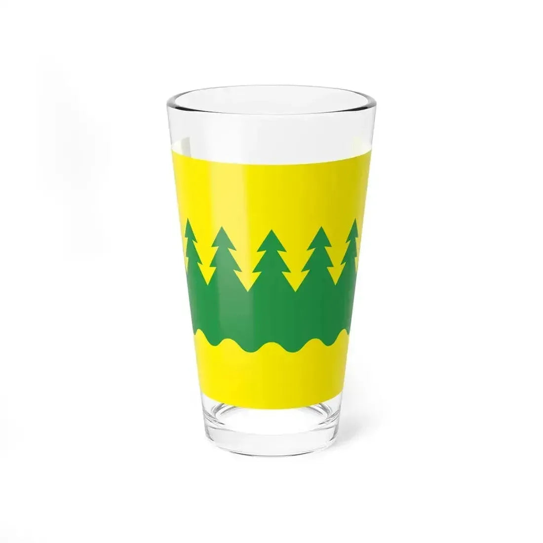 Flag of Kainuu Finland - Pint Glass 16oz 16oz - Go Mug Yourself