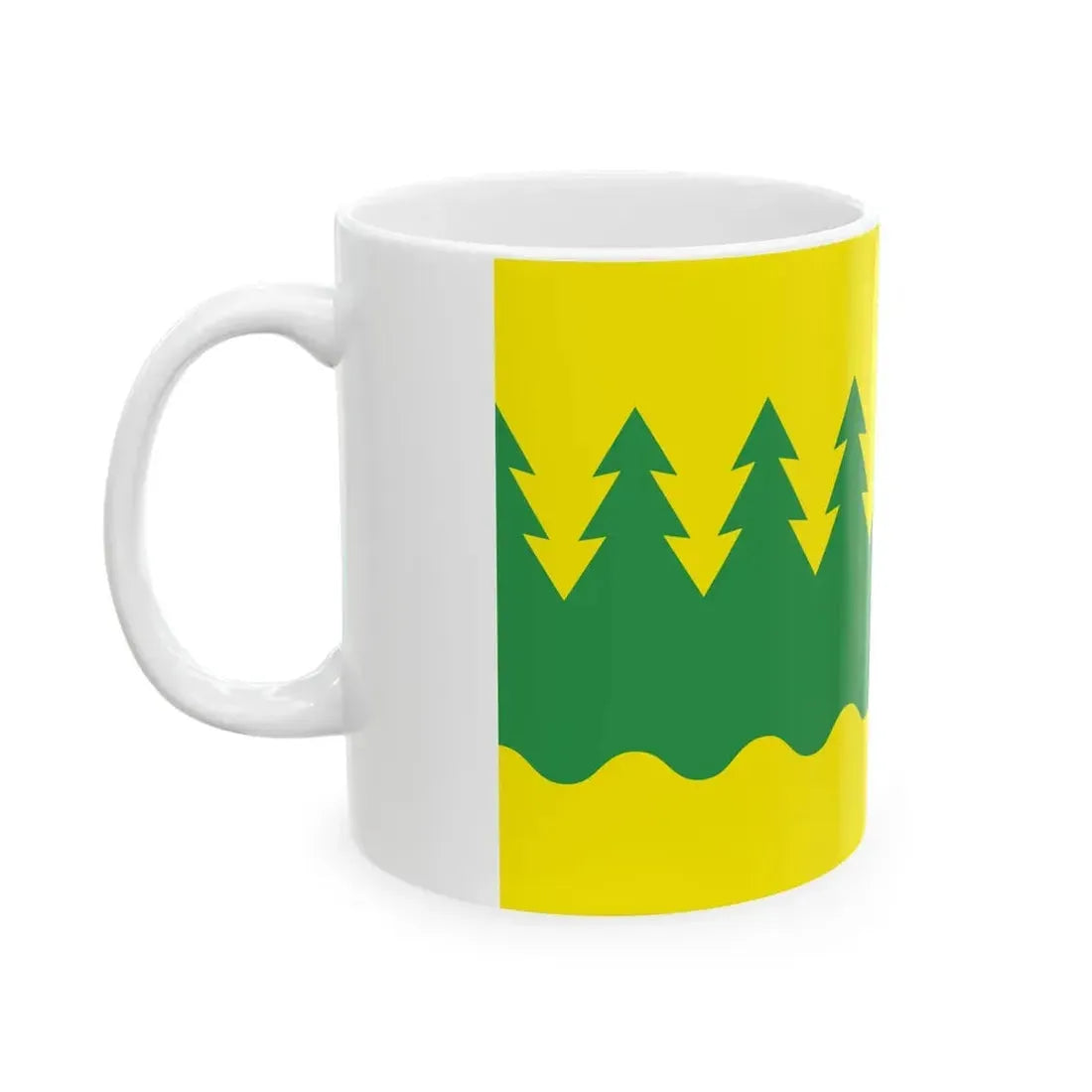 Flag of Kainuu (Finland) White Coffee Mug - Go Mug Yourself