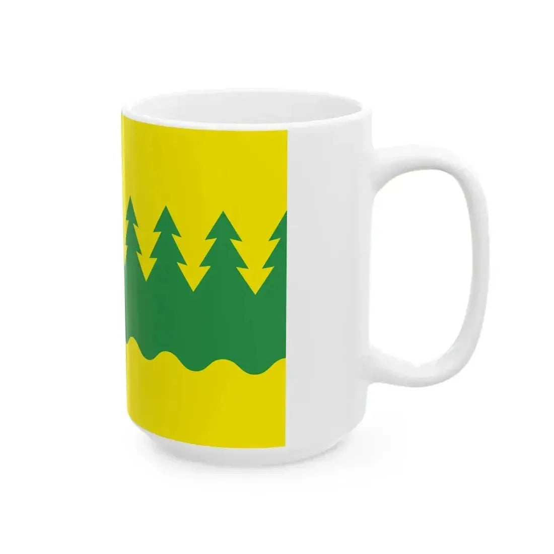 Flag of Kainuu (Finland) White Coffee Mug - Go Mug Yourself