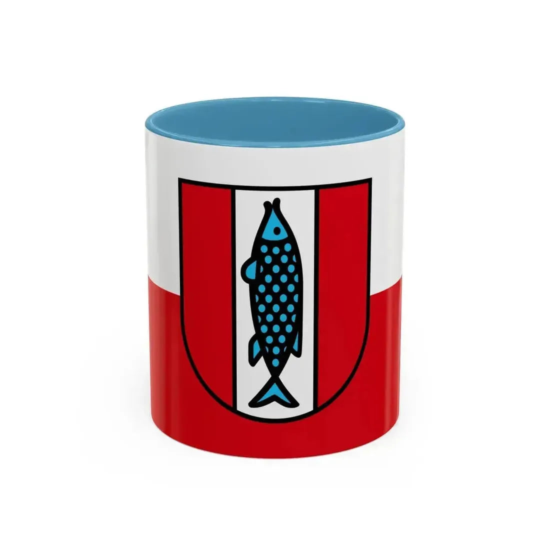 Flag of Kaiserslautern 2 Germany - Accent Coffee Mug 11oz Light Blue - Go Mug Yourself