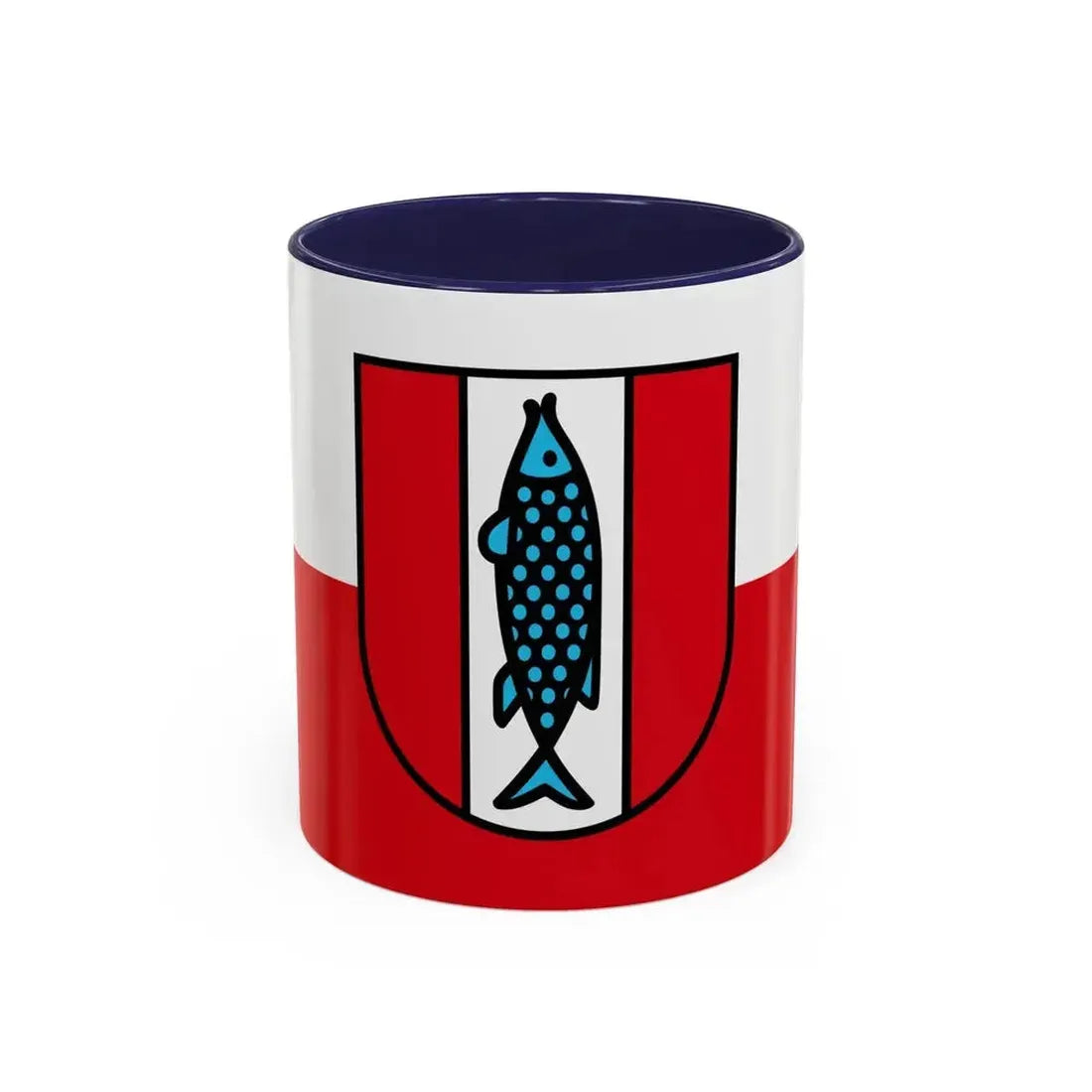 Flag of Kaiserslautern 2 Germany - Accent Coffee Mug 11oz Navy - Go Mug Yourself
