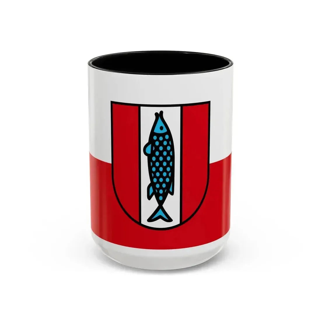 Flag of Kaiserslautern 2 Germany - Accent Coffee Mug 15oz Black - Go Mug Yourself