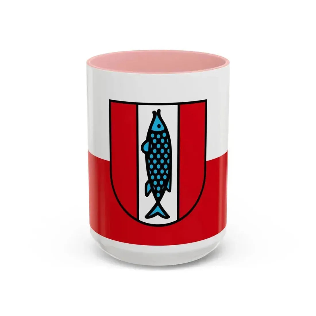 Flag of Kaiserslautern 2 Germany - Accent Coffee Mug 15oz Pink - Go Mug Yourself