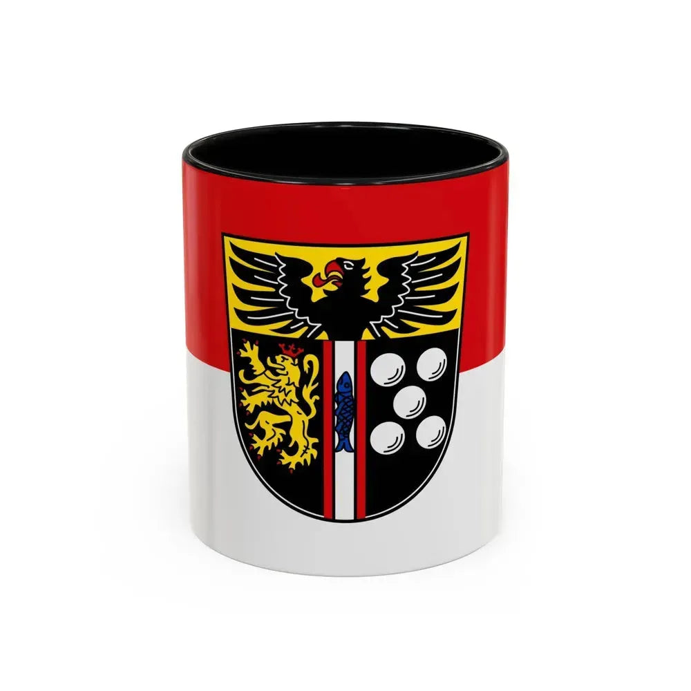 Flag of Kaiserslautern Germany - Accent Coffee Mug 11oz Black - Go Mug Yourself