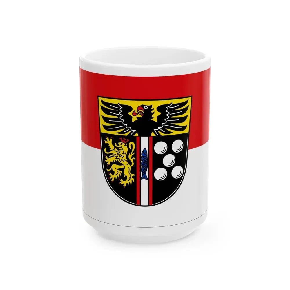Flag of Kaiserslautern Germany - White Coffee Mug 15oz - Go Mug Yourself