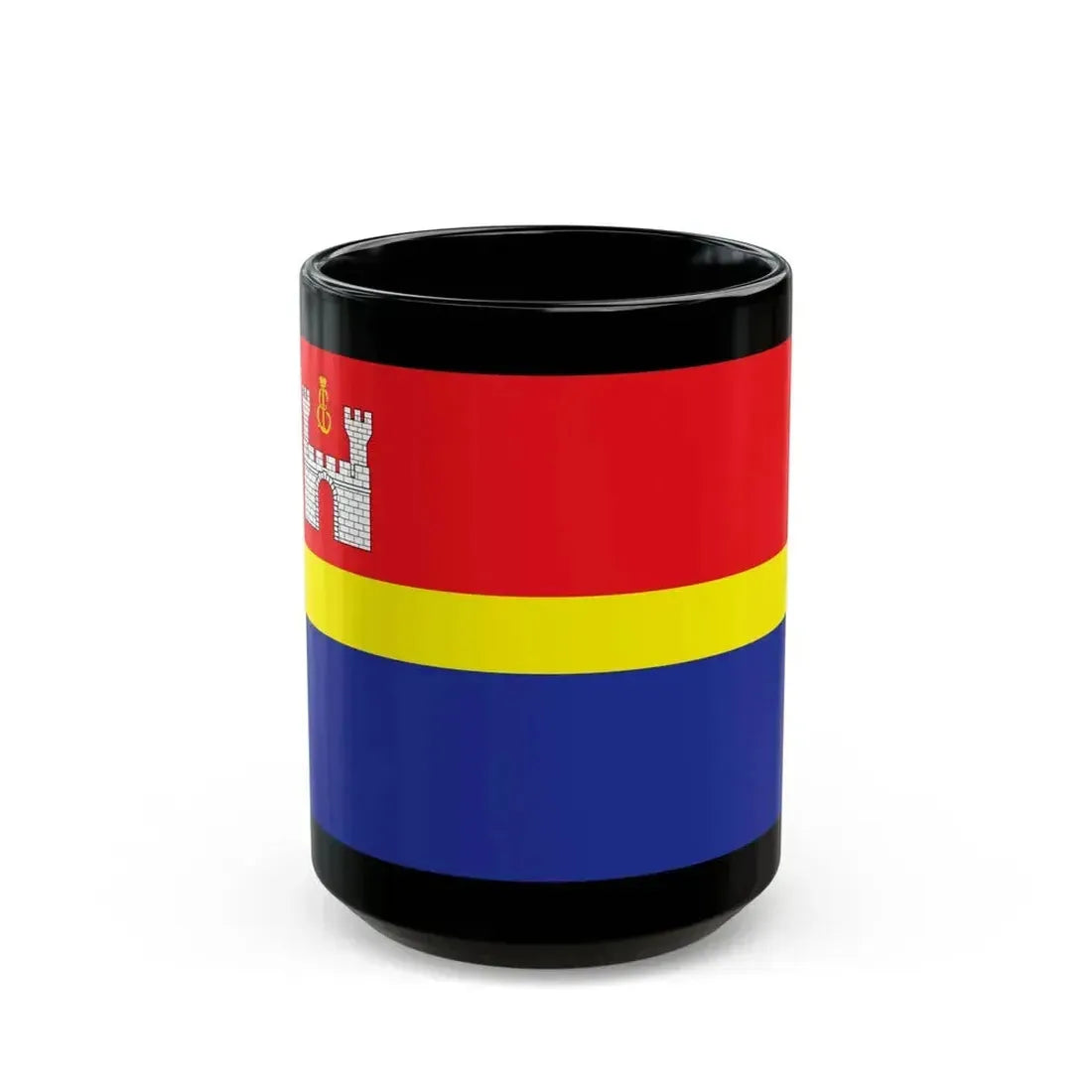 Flag of Kaliningrad Oblast Russia - Black Coffee Mug 15oz - Go Mug Yourself