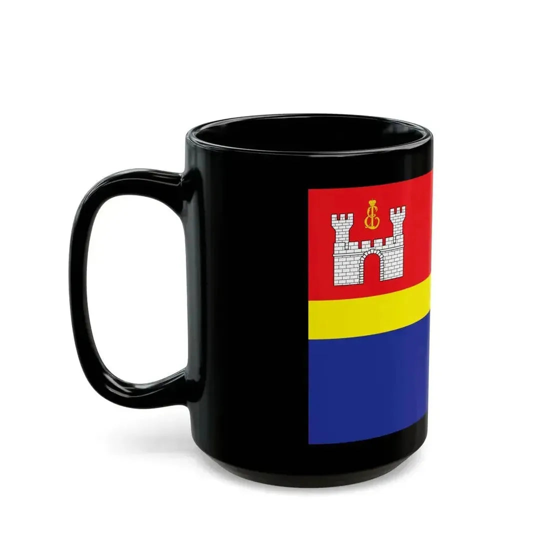 Flag of Kaliningrad Oblast Russia - Black Coffee Mug - Go Mug Yourself