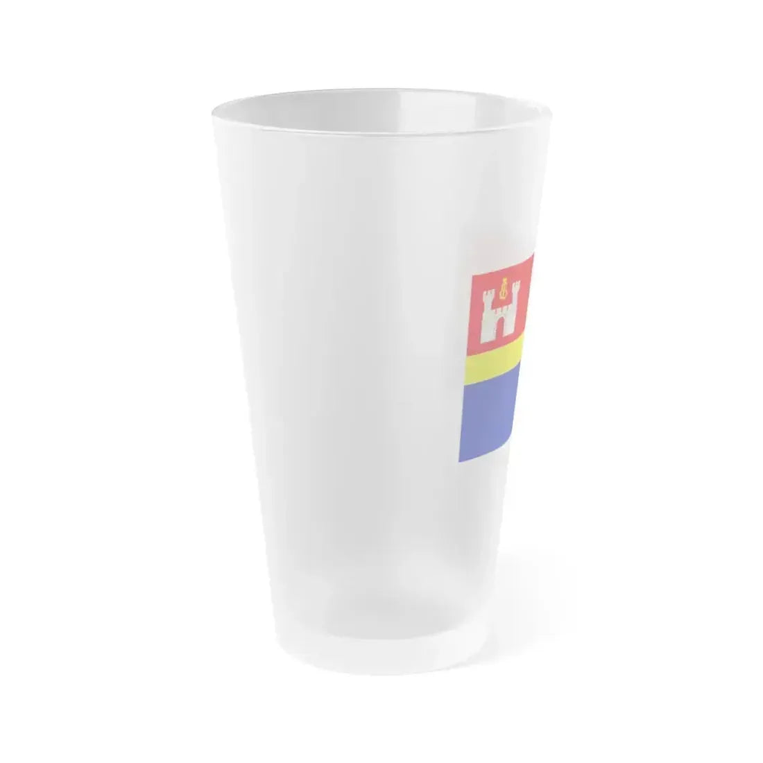 Flag of Kaliningrad Oblast Russia - Frosted Pint Glass 16oz - Go Mug Yourself