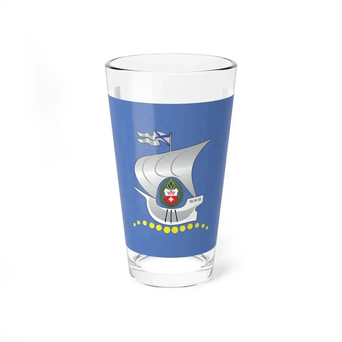 Flag of Kaliningrad Russia - Pint Glass 16oz 16oz - Go Mug Yourself